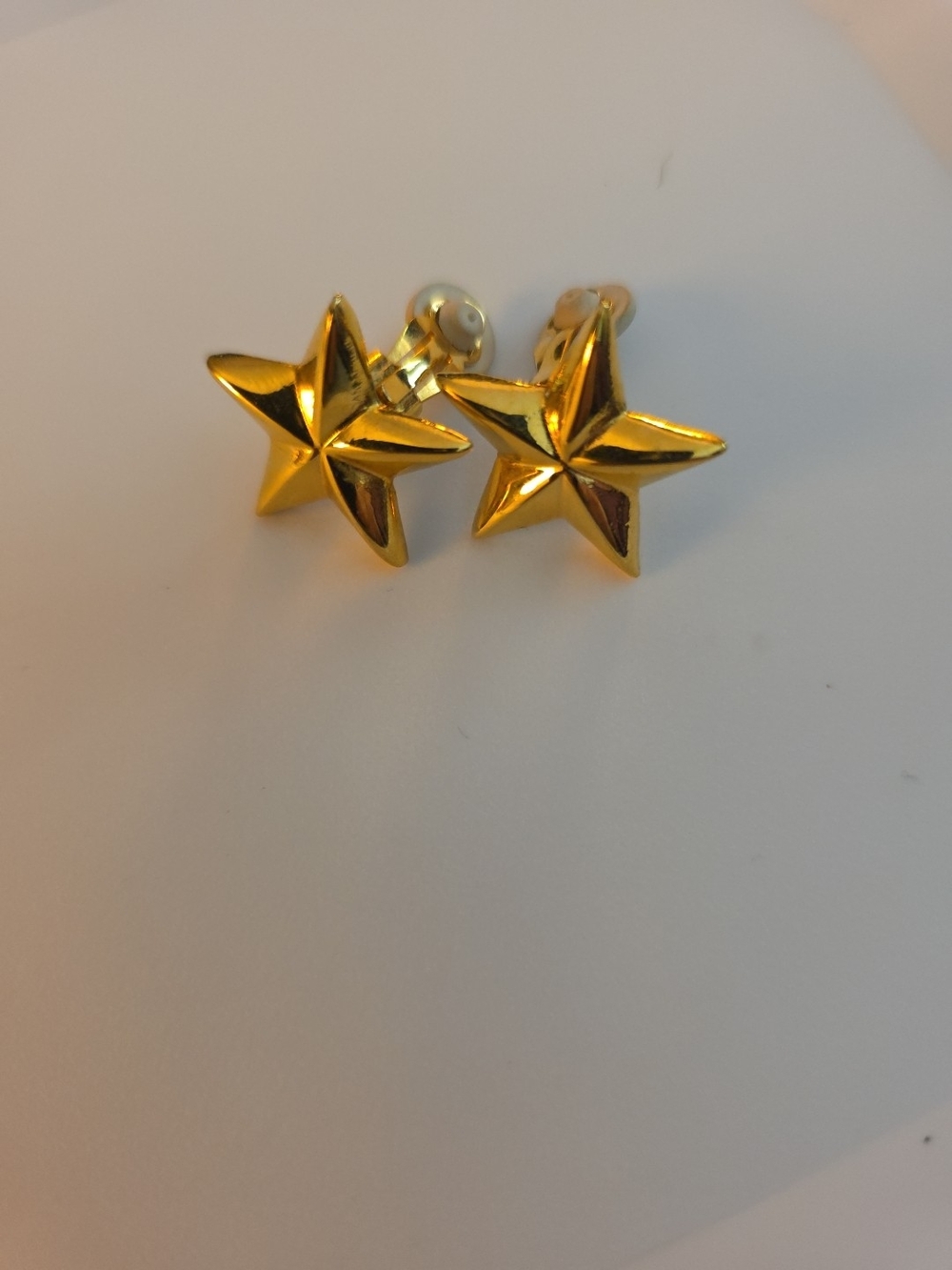 Gold Star Clip-On Earrings